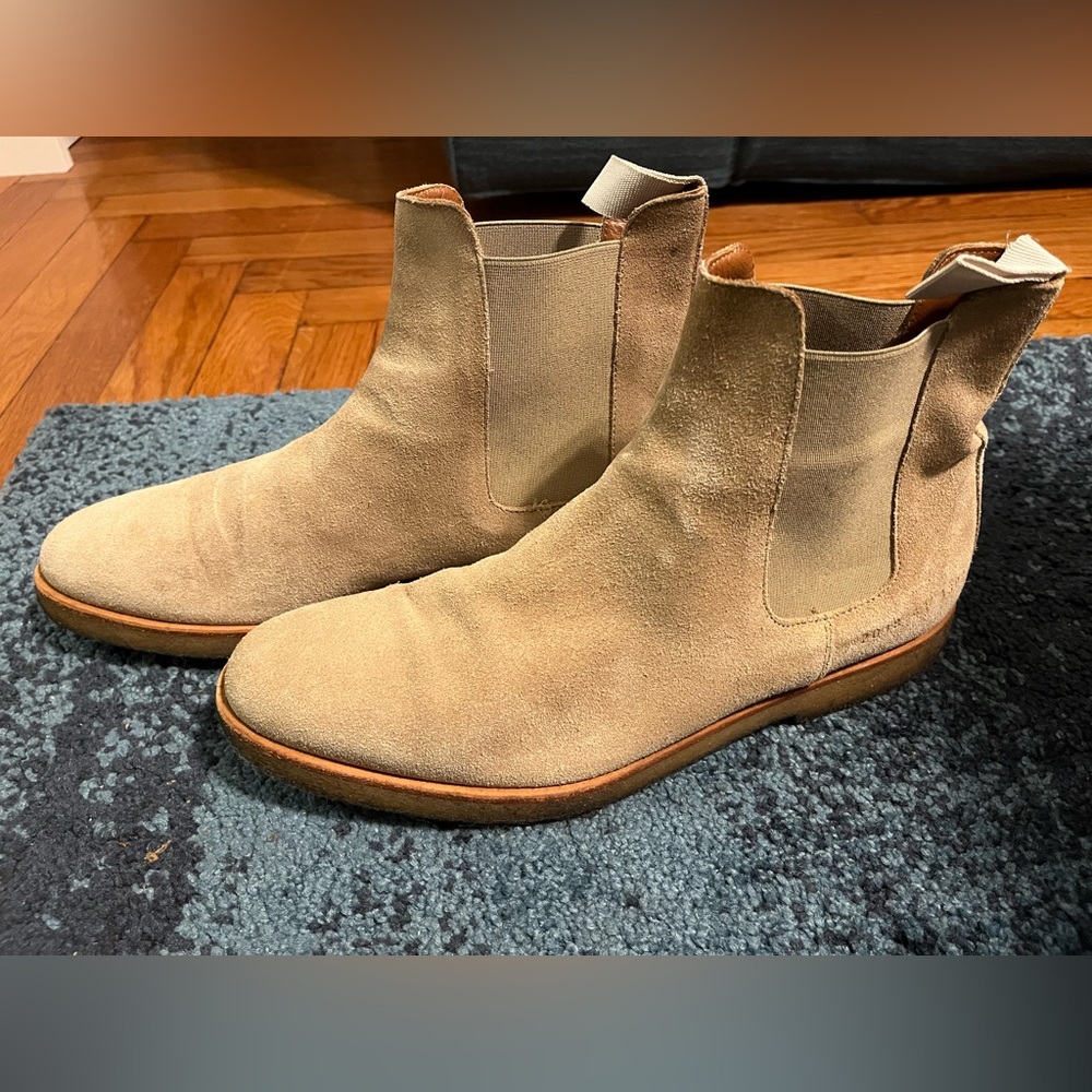 Common Projects Suede Chelsea Boots, Size 41